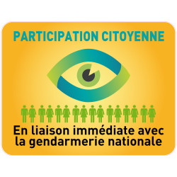 PANNEAU PARTICIPATION CITOYENNE GENDARMERIE (PC001)