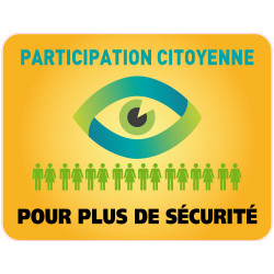 Panneau PARTICIPATION CITOYENNE POUR PLUS DE SECURITE (PC003)