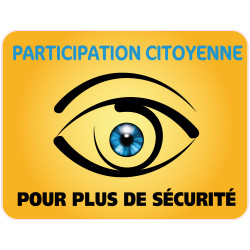 Panneau PARTICIPATION CITOYENNE POUR PLUS DE SECURITE (PC006)