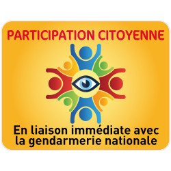 Panneau PARTICIPATION CITOYENNE GENDARMERIE (PC010)