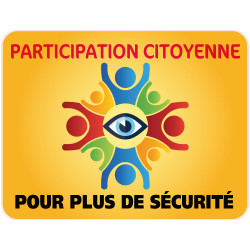 Panneau PARTICIPATION CITOYENNE POUR PLUS DE SECURITE (PC012)