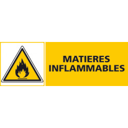 Panneau MATIERES INFLAMMABLES (C0420)