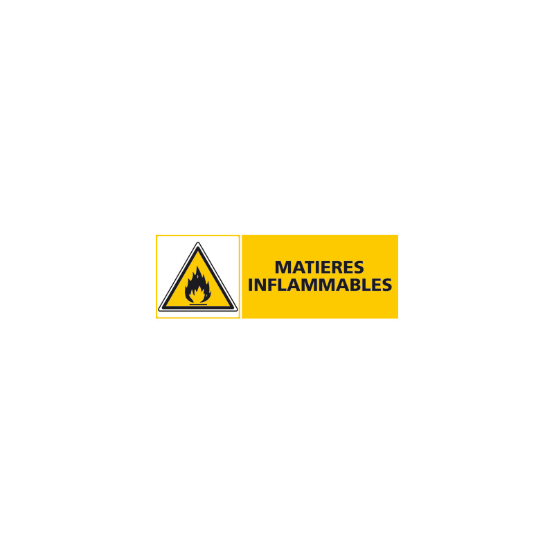 Panneau MATIERES INFLAMMABLES (C0420)