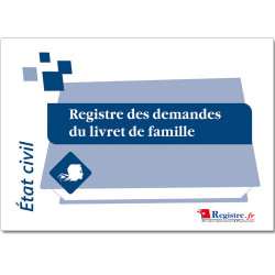 REGISTRE DES DEMANDES DU LIVRET DE FAMILLE (RA037)