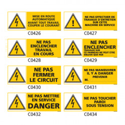 Panneau et Pictogramme de Signalisation danger electrique