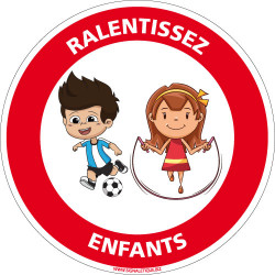 PANNEAU RALENTISSEZ ENFANTS (D1072)