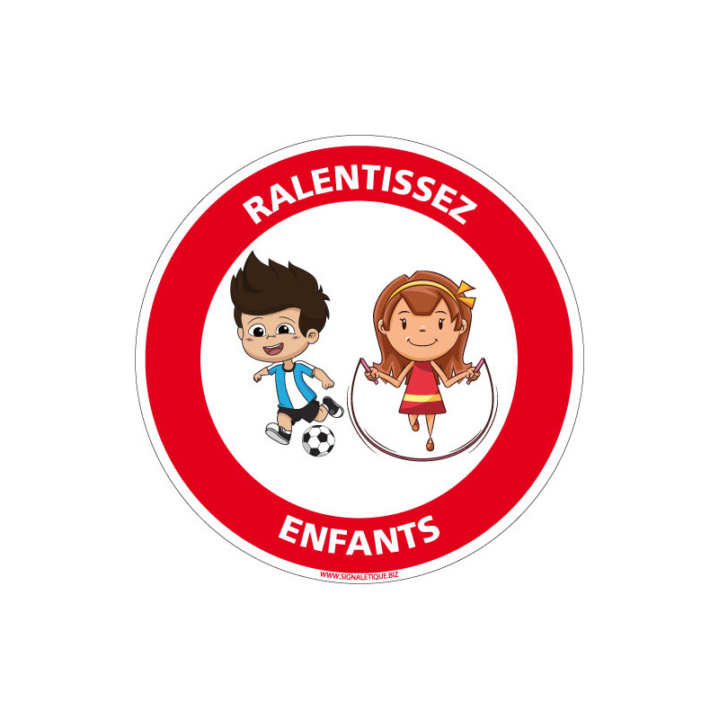 PANNEAU RALENTISSEZ ENFANTS (D1072)