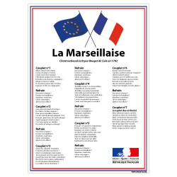 AFFICHAGE ECOLE DRAPEAU FRANCAIS LOI BLANQUER (DEV0015)