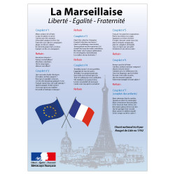 AFFICHAGE LA MARSEILLAISE POUR ECOLE (DEV0016)