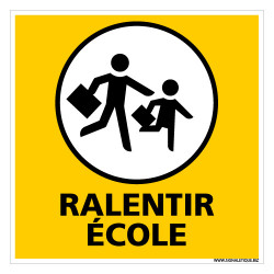 PANNNEAU DE SIGNALISATION RALENTIR ECOLE (L0611)