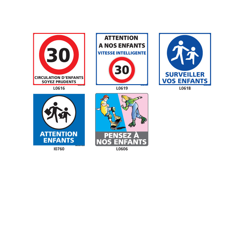 Panneau ATTENTION ENFANTS Panneau ATTENTION ENFANTS