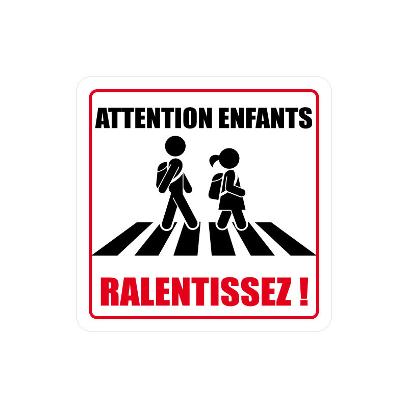 Panneau de Signalisation ATTENTION ENFANTS, RALENTISSEZ! (L0623) Panneau de Signalisation ATTENTION ENFANTS, RALENTISSEZ! (L0623)