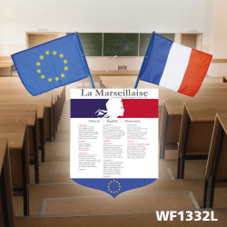 KIT AFFICHAGE AVEC DRAPEAU ECOLE LOI BLANQUER