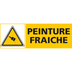 Panneau PEINTURE FRAICHE (C0437)