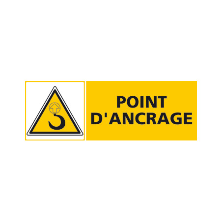 Panneau POINT D'ANCRAGE (C0440)