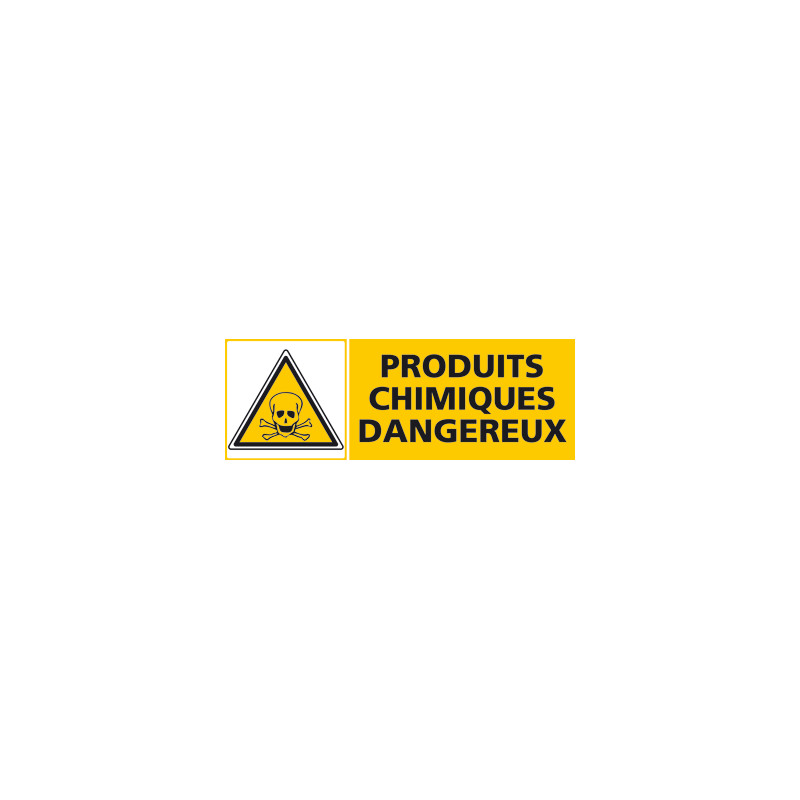 Panneau PRODUITS CHIMIQUES DANGEUREUX (C0445)