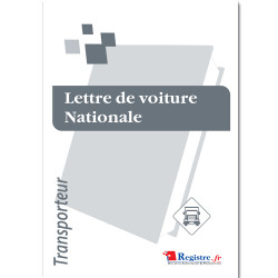 LETTRE DE VOITURE NATIONALE