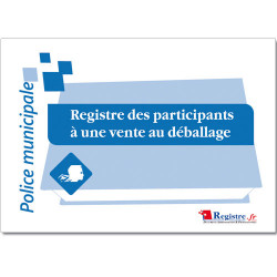 REGISTRE DES PARTICIPANTS ¿ UNE VENTE AU DEBALLAGE (RA050)