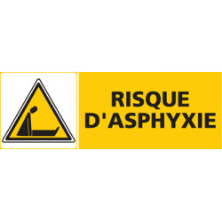 Panneau RISQUE D'ASPHYXIE (C0454)