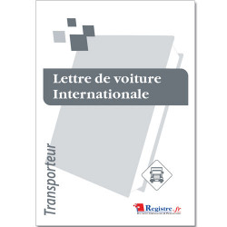 LETTRE DE VOITURE INTERNATIONALE (RCMR01)