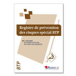 Registre de prévention des risques spécial BTP (RM006)