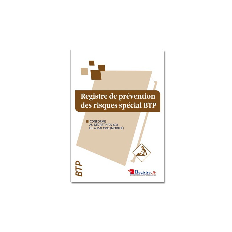 Registre de prévention des risques spécial BTP (RM006)