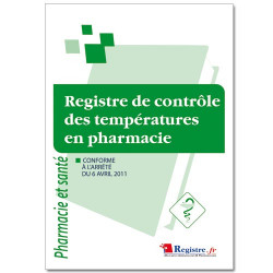 Registre de contrôle des températures en pharmacie (RM011)