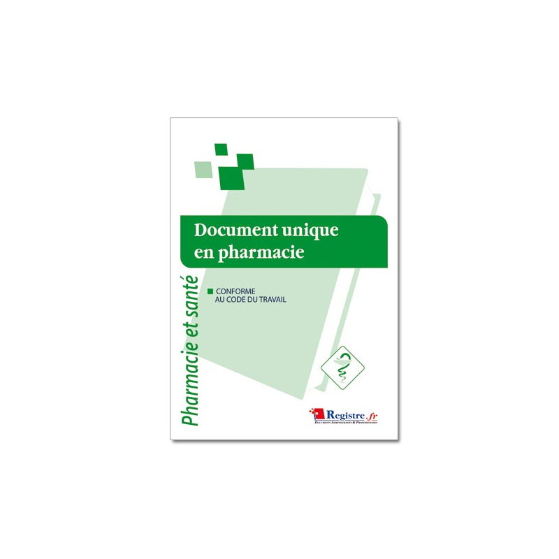 Document unique en pharmacie (RM021)