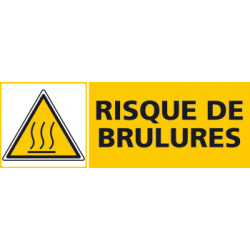 Panneau RISQUE DE BRULURES (C0458)