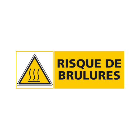 Panneau RISQUE DE BRULURES (C0458)