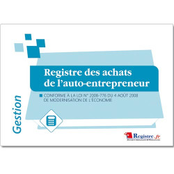 REGISTRE DES ACHATS DE L'AUTO-ENTREPRENEUR (RM077)