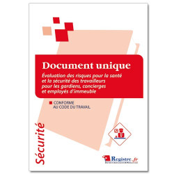 Document unique d'évaluation des risques pour la santé et la sécurité gardien d'immeuble (RP020)