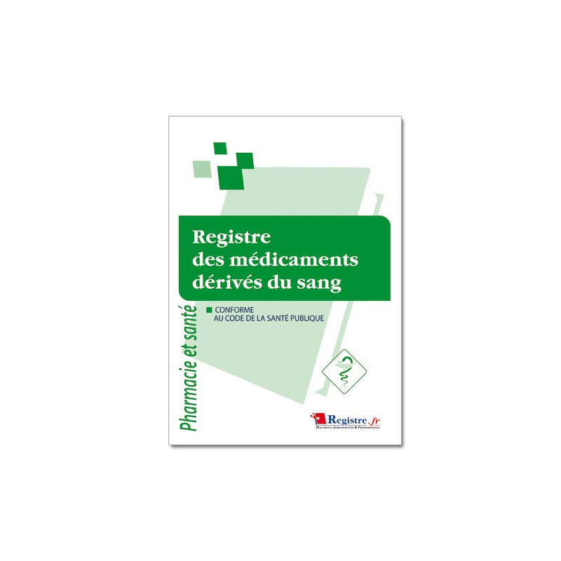 Registre des médicaments dérivés du sang (RP027)