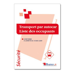 Transport par autocar liste des occupants (RP033)