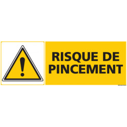 Panneau RISQUE DE PINCEMENT (C0464)