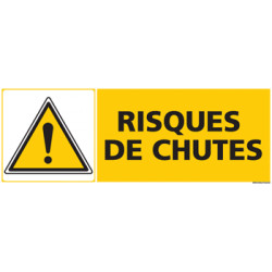 Panneau RISQUES DE CHUTES (C0466)