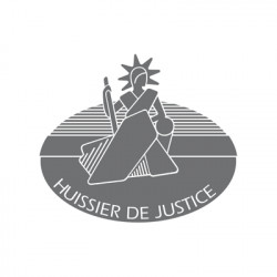 Adhésif sablé Huissier de justice