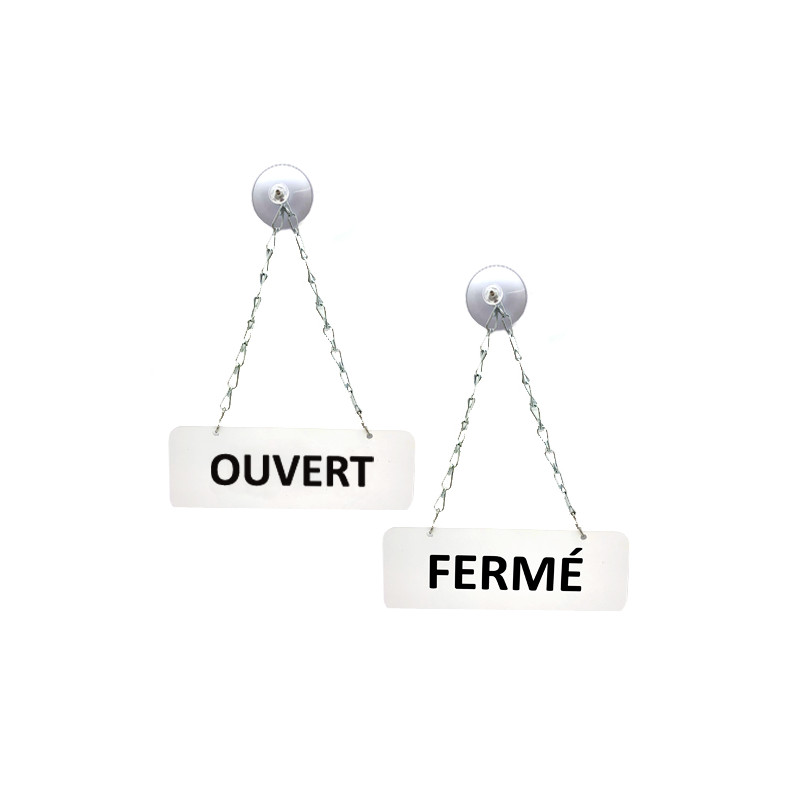 PANCARTE DE SIGNALISATION POUR COMMERCES OUVERT / FERME (WUV0003)