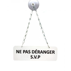 ENSEIGNE A SUSPENDRE INFORMATIVE POUR MAGASINS RESTAURANTS HOTELS NE PAS DERANGER (WUV0004)