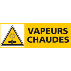 Panneau VAPEURS CHAUDES (C0478)