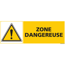 Panneau ZONE DANGEREUSE (C0484)