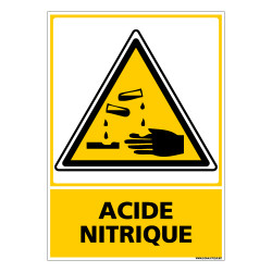 Panneau de Signalisation Danger ACIDE NITRIQUE (C0503)