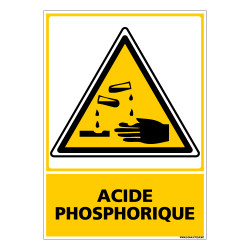 Panneau de Signalisation Danger ACIDE PHOSPHORIQUE (C0504)