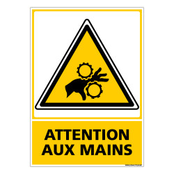 Panneau ATTENTION AUX MAINS (C0515)