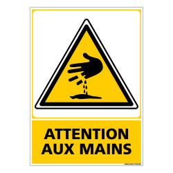 Panneau ATTENTION AUX MAINS (C0516)