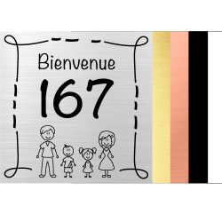 Plaque gravée pour boîte aux lettre - Personnalisable en fonction