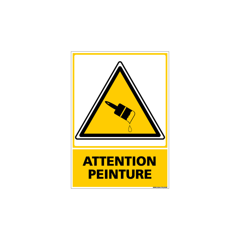 PANNEAU ATTENTION PEINTURE (C0536)