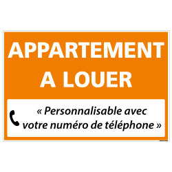 PANNEAU IMMOBILIER APPARTEMENT A LOUER A PERSONNALISER AKYLUX 3,5mm - 600x400mm (G1324_PERSO)