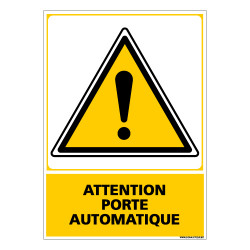 Panneau ATTENTION PORTE AUTOMATIQUE (C0539)