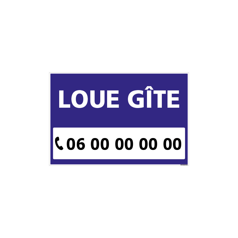 PANNEAU LOUE GŒTE PERSONNALISABLE - AKYLUX 3,5mm - 600x400mm (G1485-PERSO)